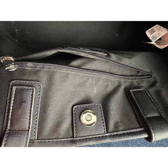 MLB Korea New York Yankees Canvas Tote Bag Big Logo Beige Black FLAWS READ - Picture 15 of 16